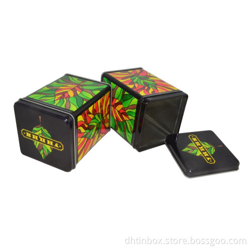 metal tin tea storage box